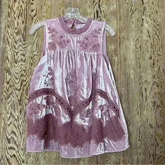 Anthropologie floreat Mauve Sleeveless Top Size 12 NWT - Picture 1 of 6